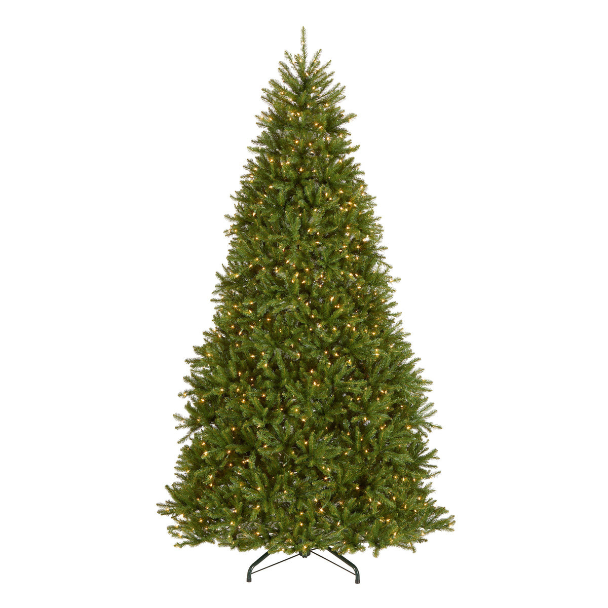 9 ft. Pre-Lit Dunhill Fir Hinged Tree with PowerConnect Clear Lights - holiday-lighting